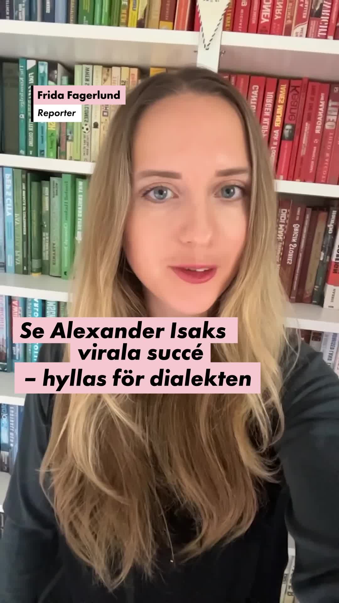 Alexander Isaks virala succé – hyllas för dialekten