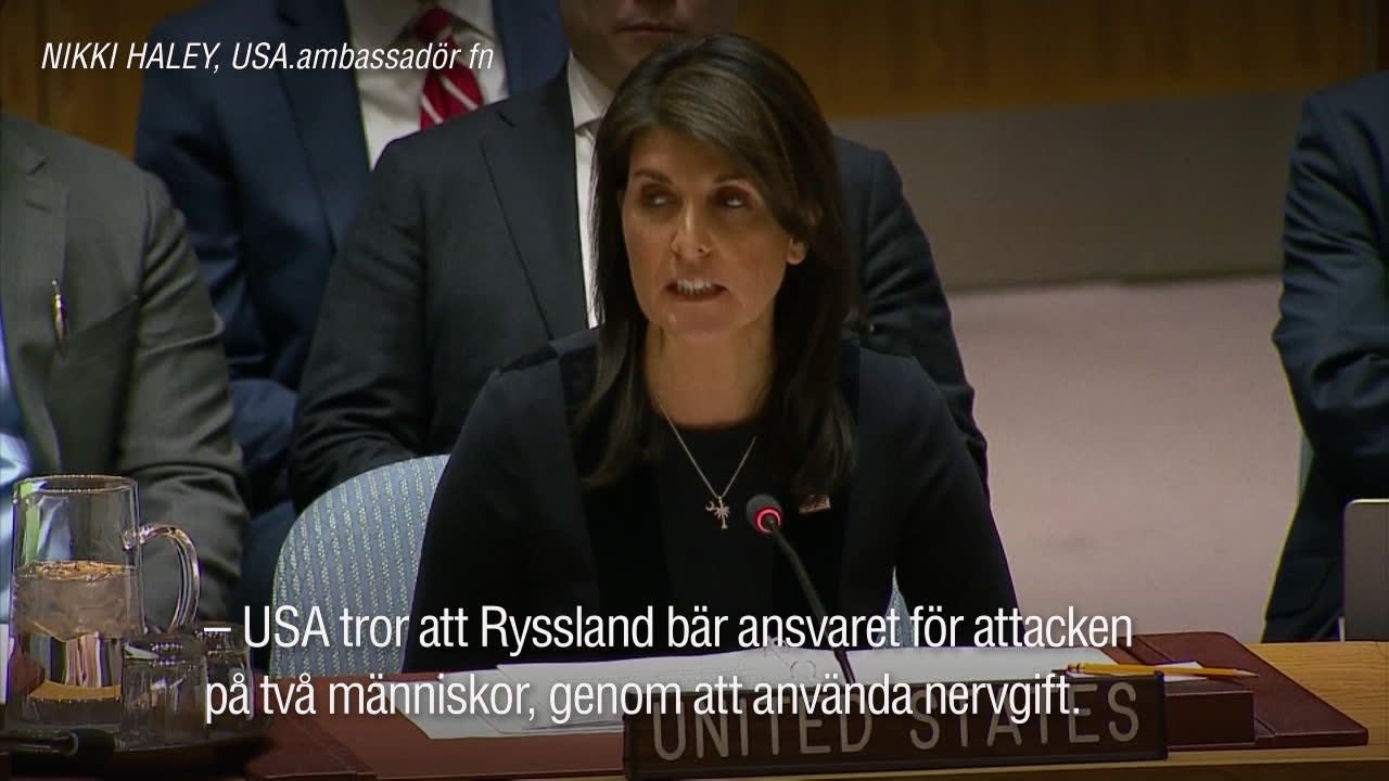 USA riktar skarp kritik mot Ryssland