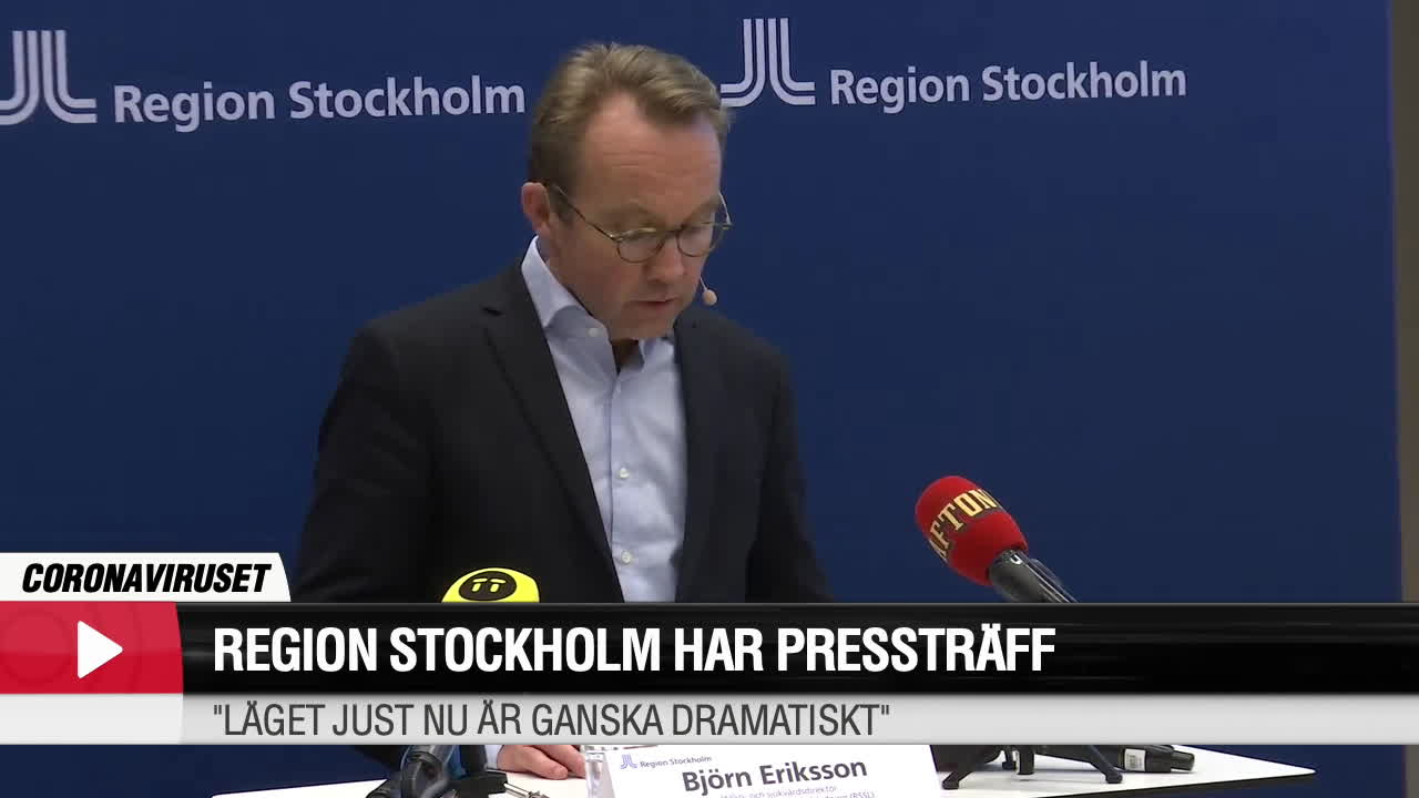 Region Stockholm beredd att gå upp i katastrofläge