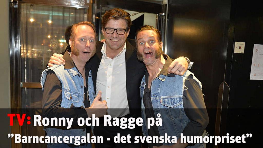 Ronny och Ragge på ”Barncancergalan - det svenska humorpriset”