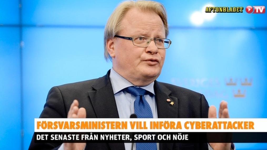 Försvarsministern vill införa cyberattcker