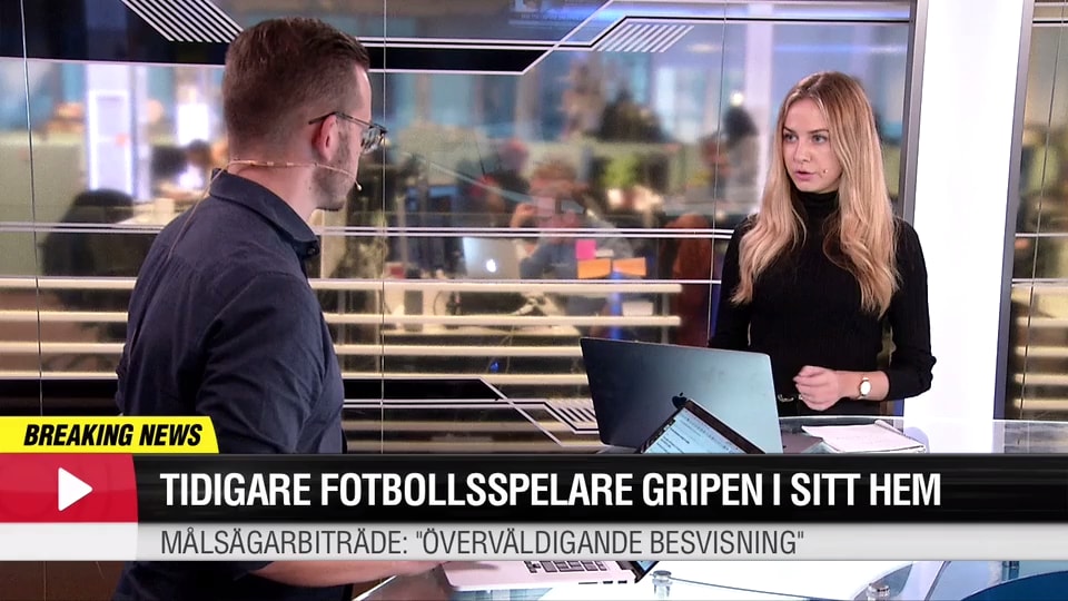 Tidigare fotbollsspelare gripen i sitt hem