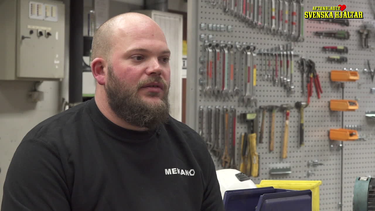 Stefan räddade livet på sin kollega