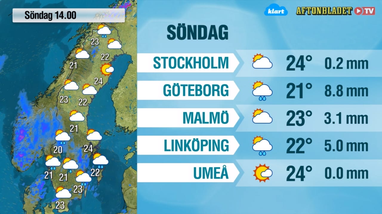 Så blir vädret där du bor
