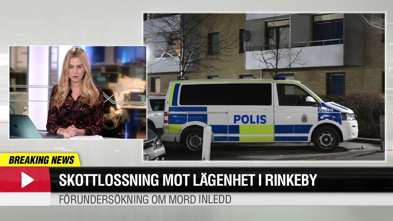 Skottlossning mot lägenhet i nordvästra Stockholm