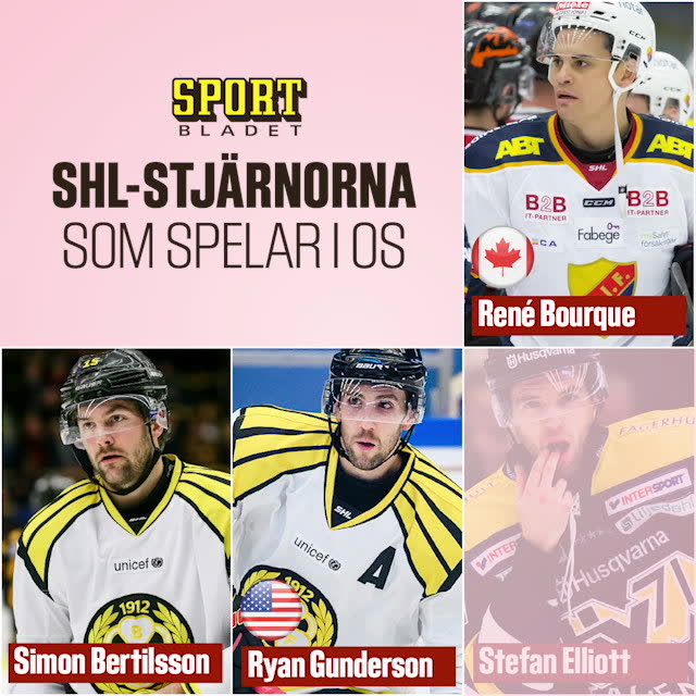 SHL-spelarna som lämnar för spel i OS