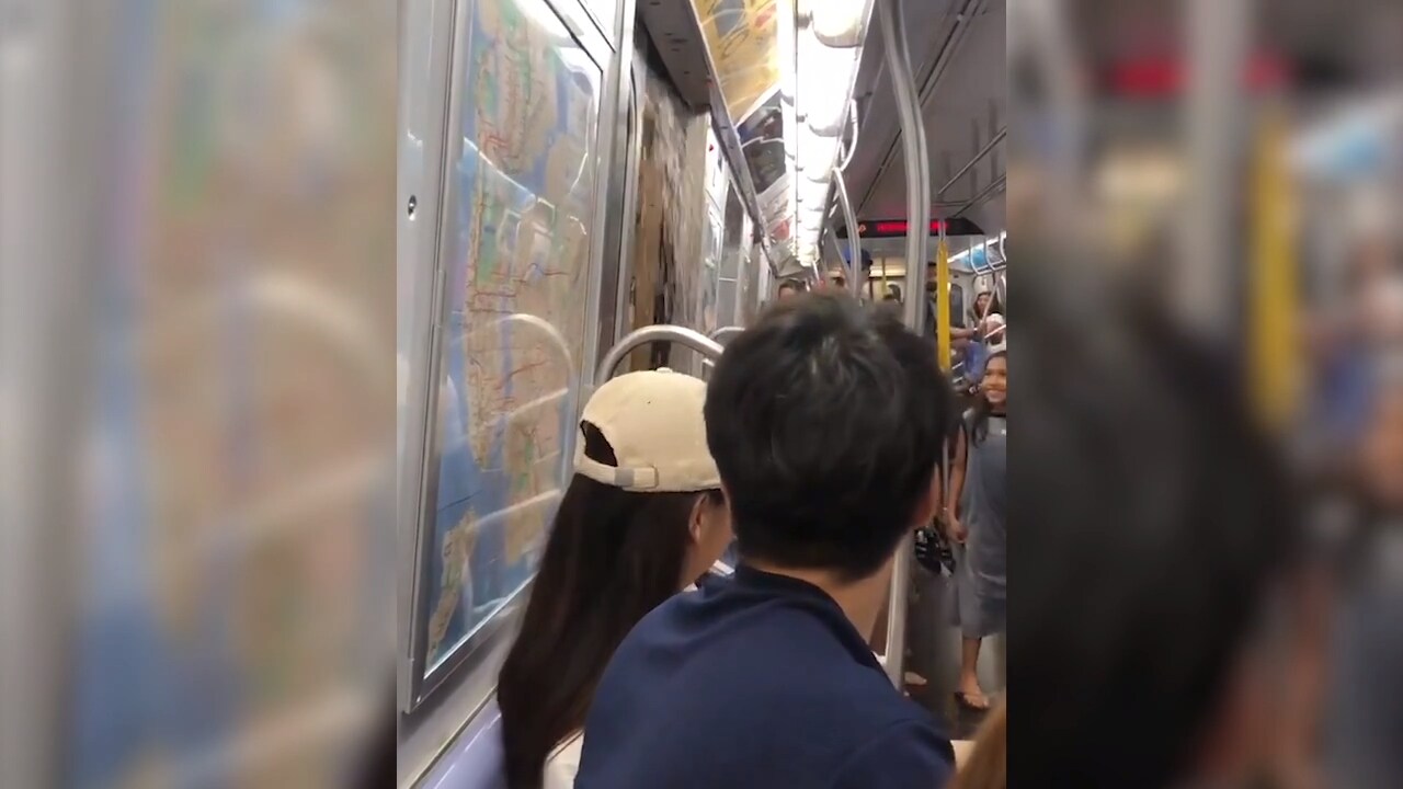 Märklig väderväxling i New York: Regn i tunnelbanan och extremhetta