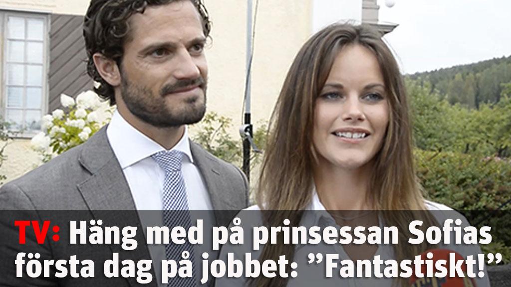 Prinsessan Sofias första dag på jobbet: ”Fantastiskt!”