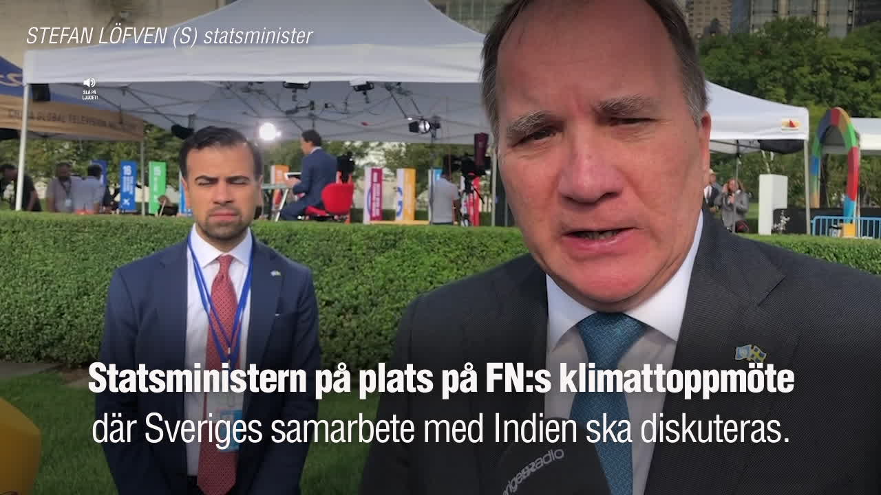 Löfven om Sveriges klimatsamarbete med Indien