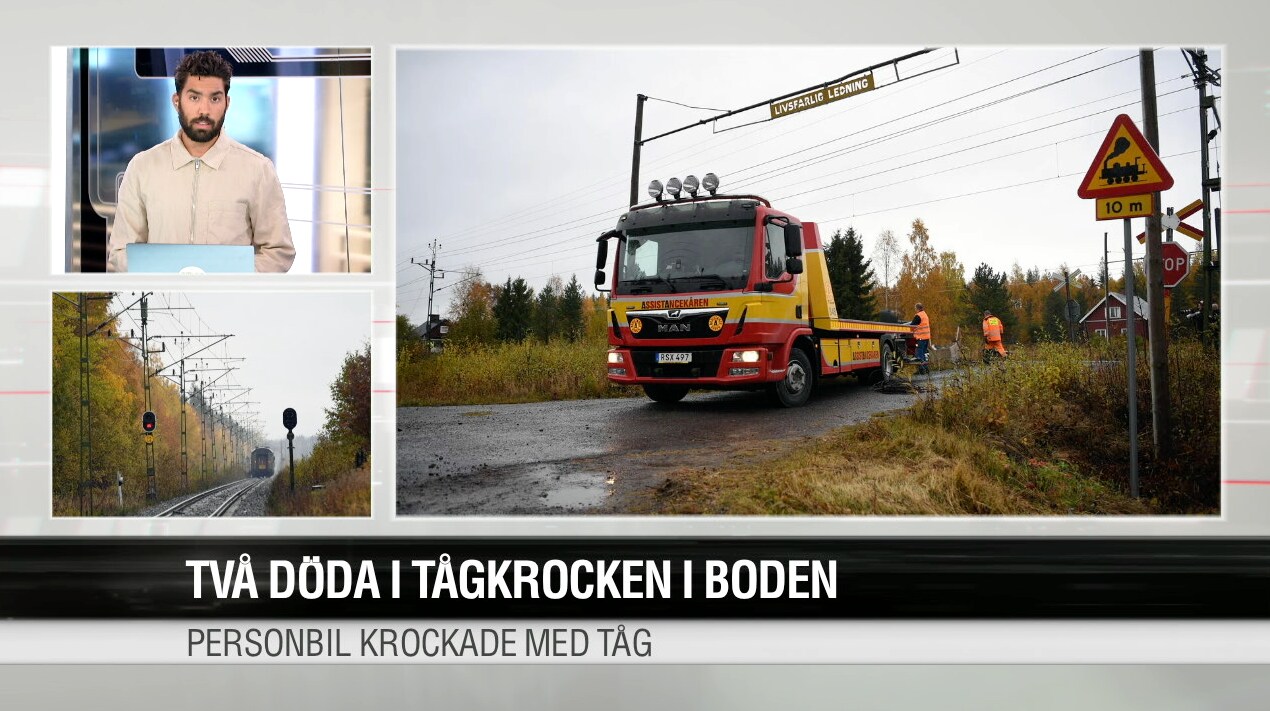 Två döda i tågkrocken i Boden