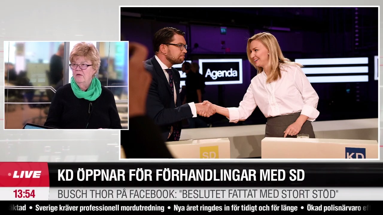 KD öppnar för förhandlingar med SD