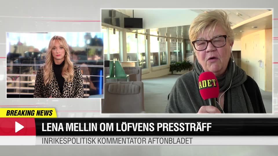 Lena Mellin om Löfvens pressträff