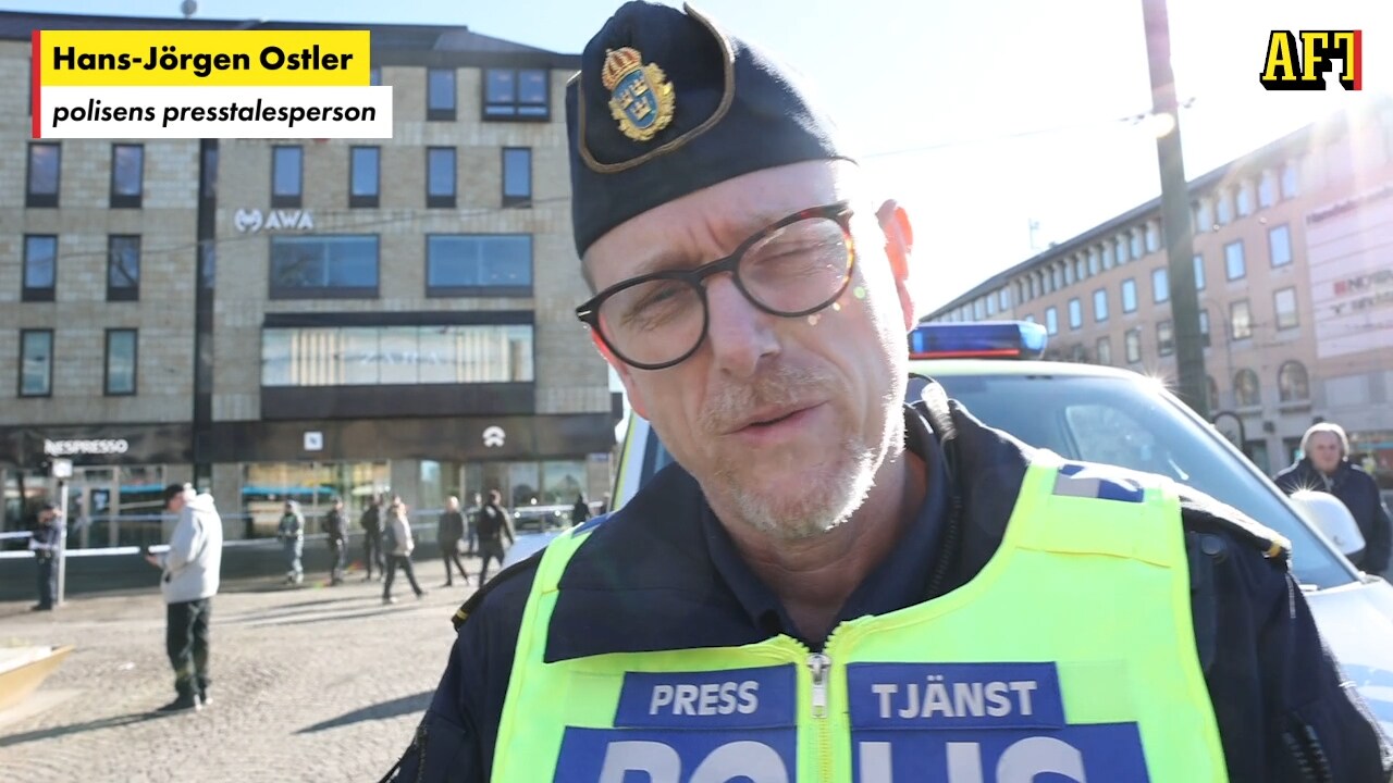 Ung flicka knivskuren i centrala Göteborg