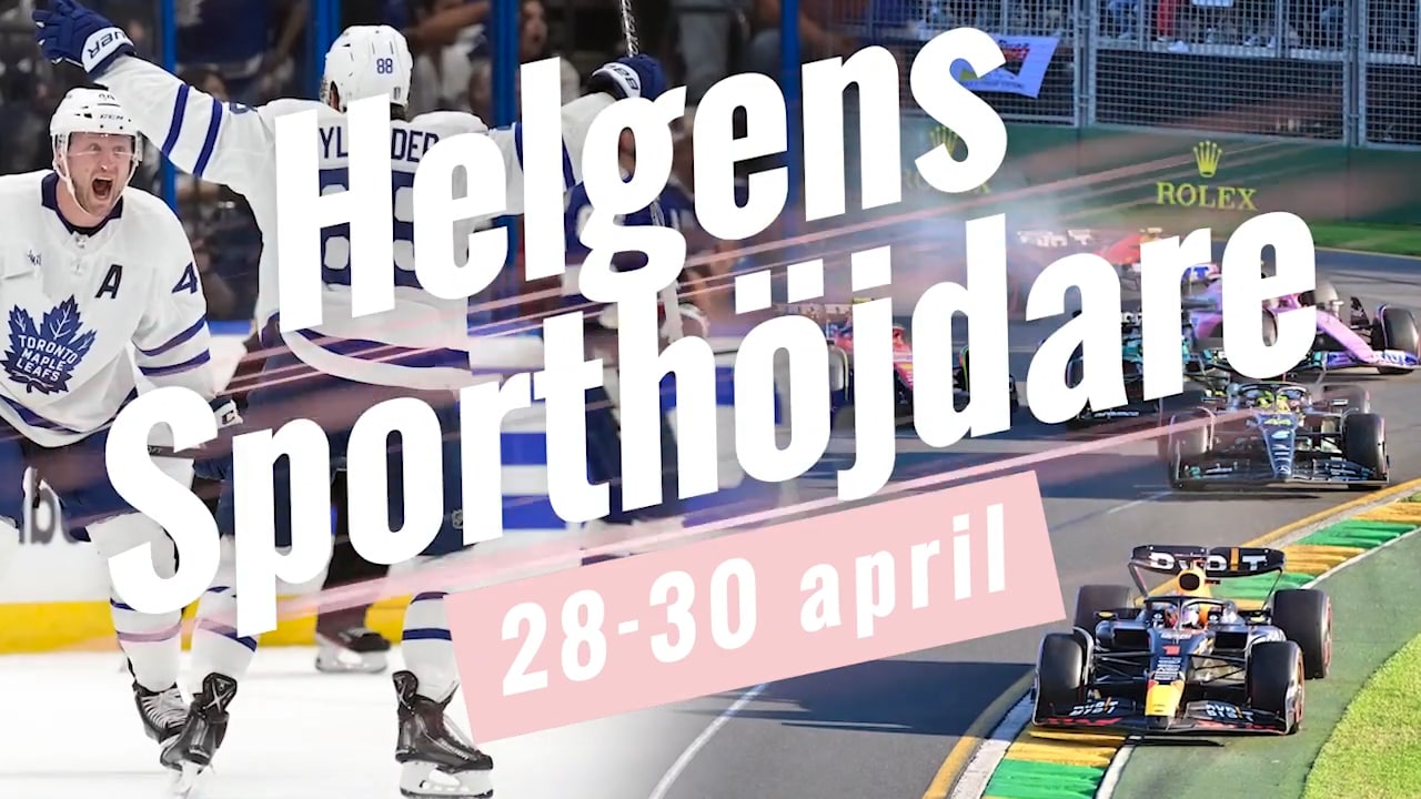 Här är helgens sporthöjdare 28-30 april