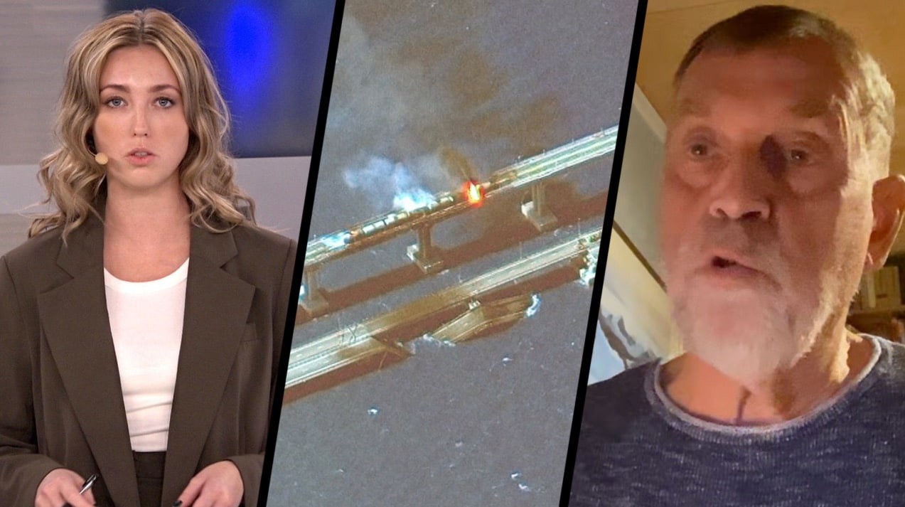 Putin anklagar Ukraina för attentat mot Krimbron