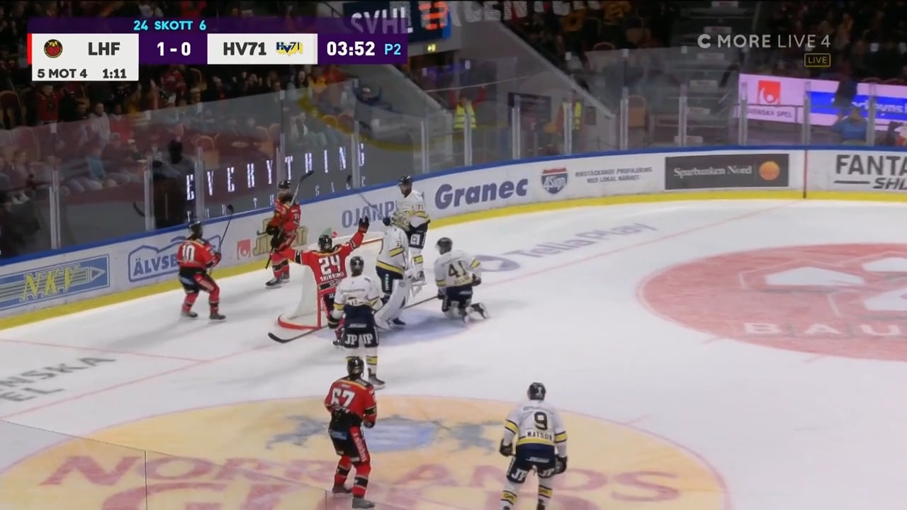Se målen från HV71:s tunga premiär mot Luleå