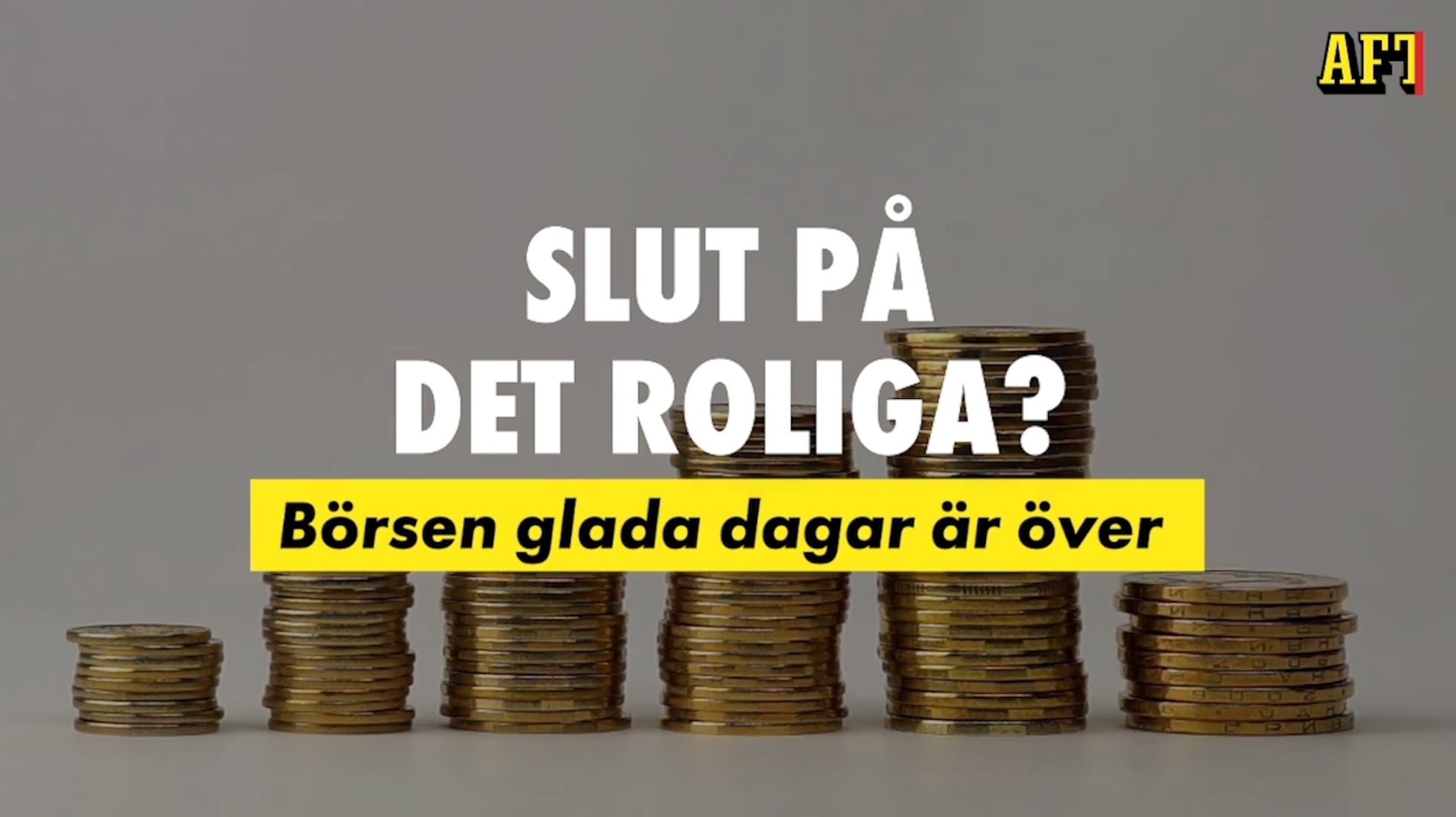 Är börsens glada dagar är över? – Andreas Cervenka förklarar