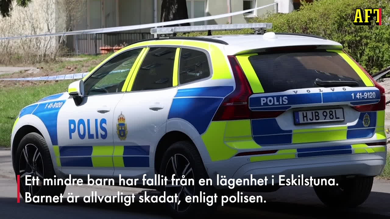 Barn allvarligt skadat – föll från lägenhet