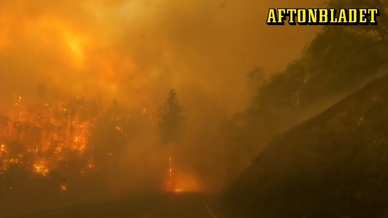 Storbrand i Kalifornien – tusentals evakueras