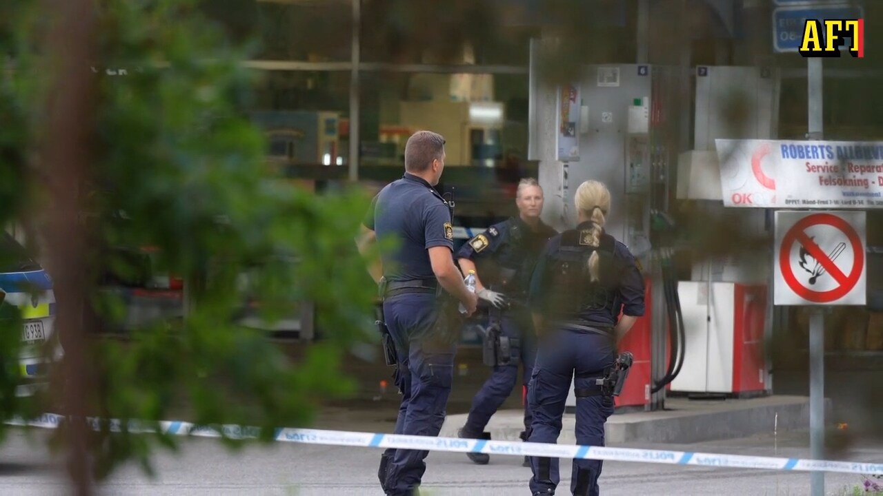 Skottlossning vid bensinmack i Uppsala – två män skadade