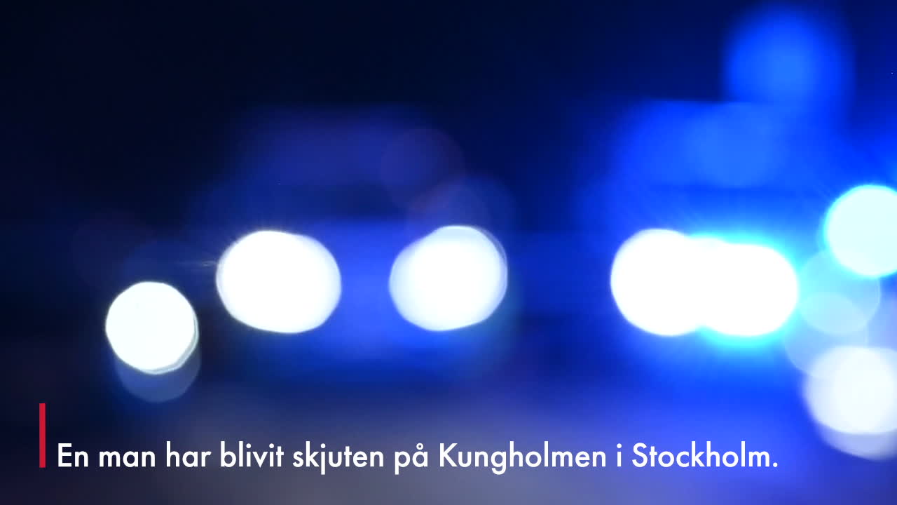 Man skjuten på Kungsholmen i Stockholm