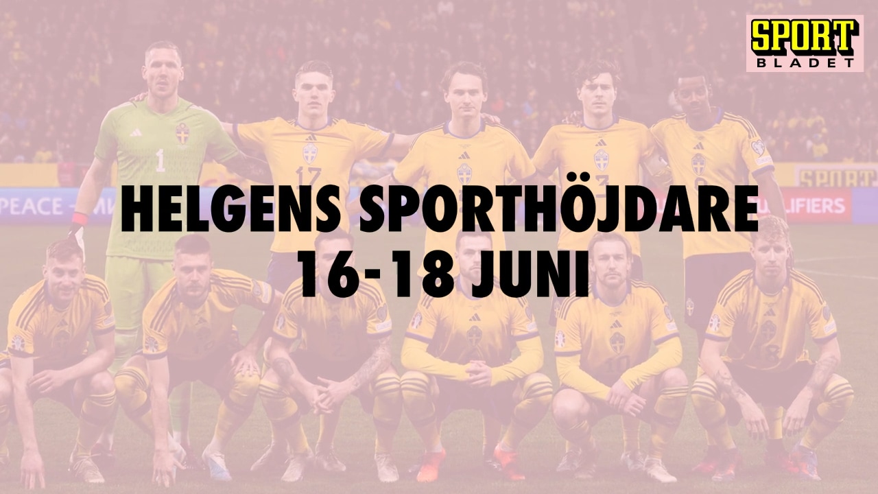 Här är helgens sporthöjdare 16-18 juni