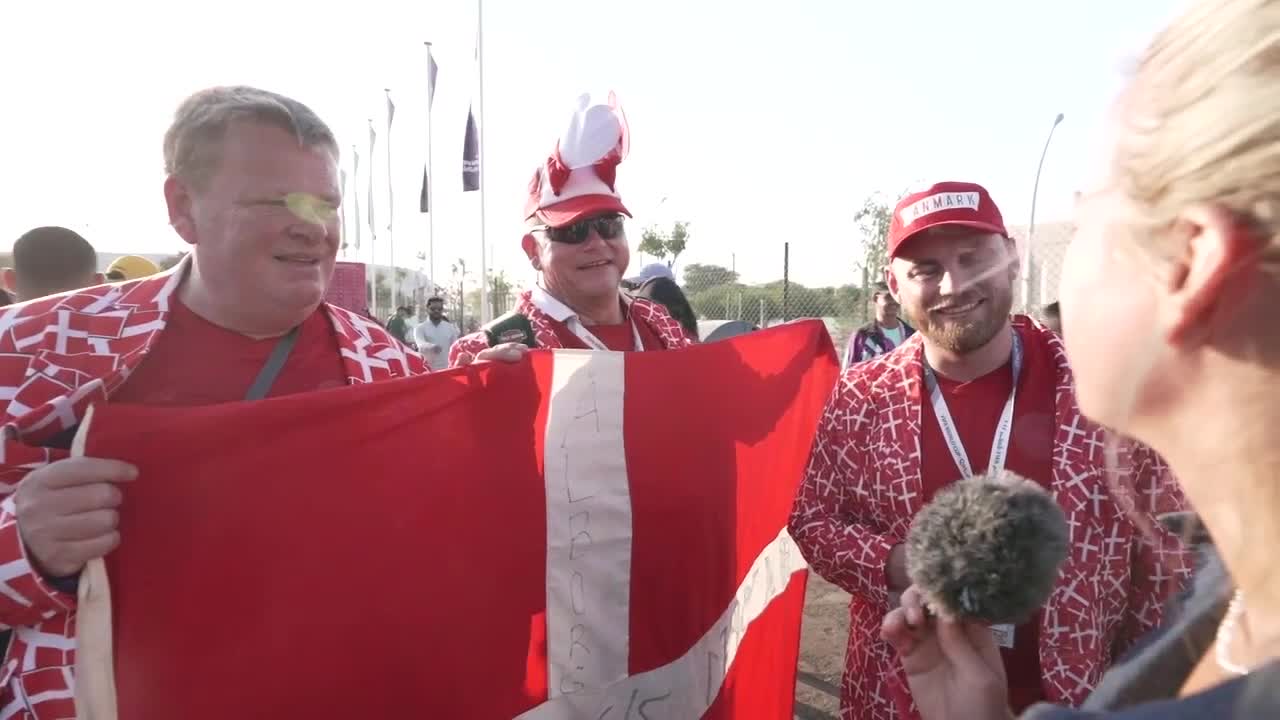 Danska supportrarna tror på VM-guld – saknar Sverige