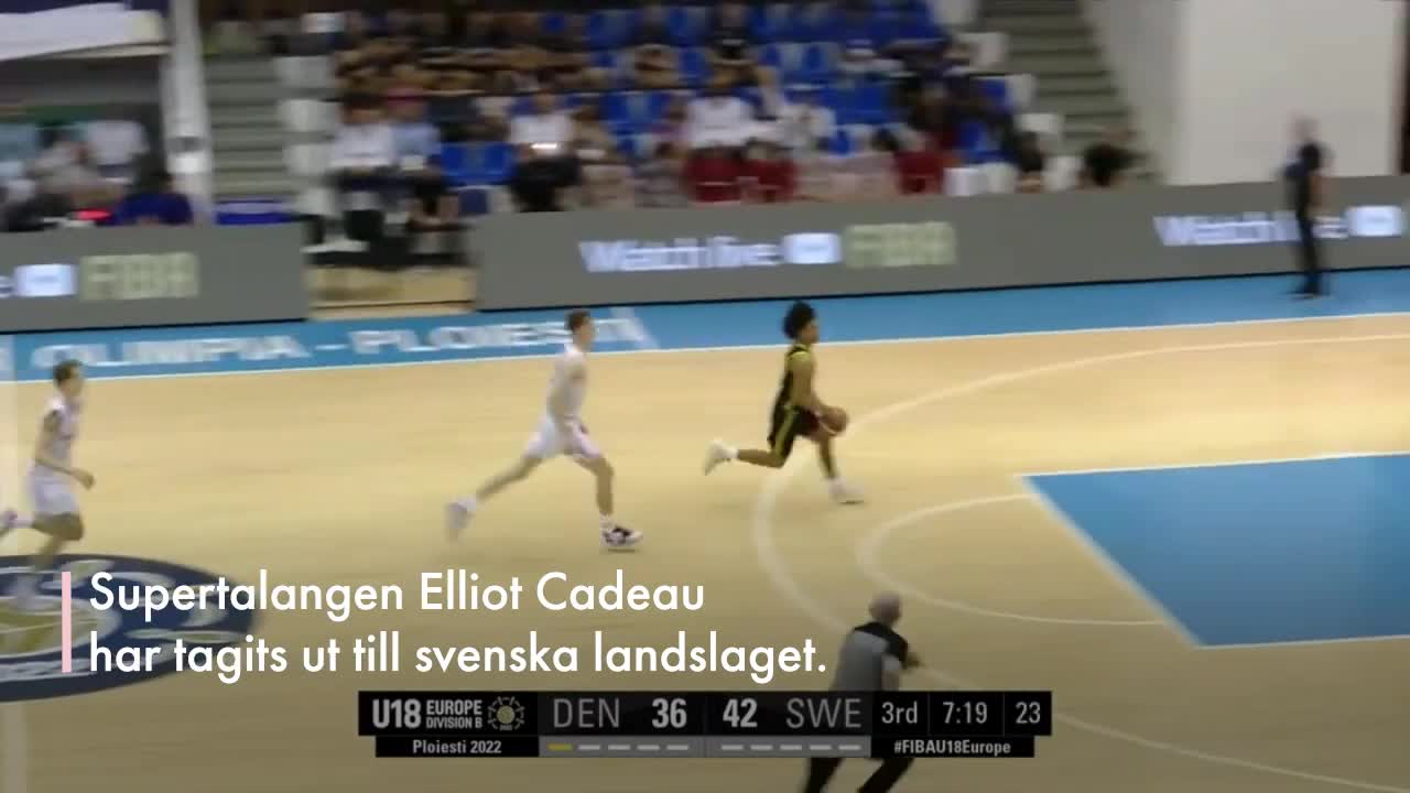 Supertalangen Elliot Cadeau uttagen till landslaget