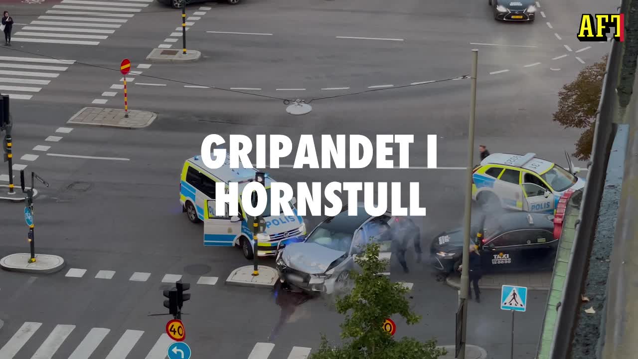 Här ingriper polisen i Hornstull – efter vild biljakt