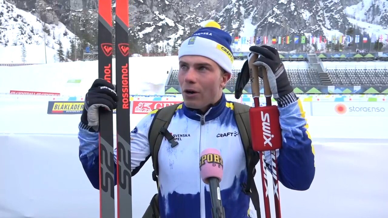 Hör en besviken Eric Rosjö efter skiathlonen