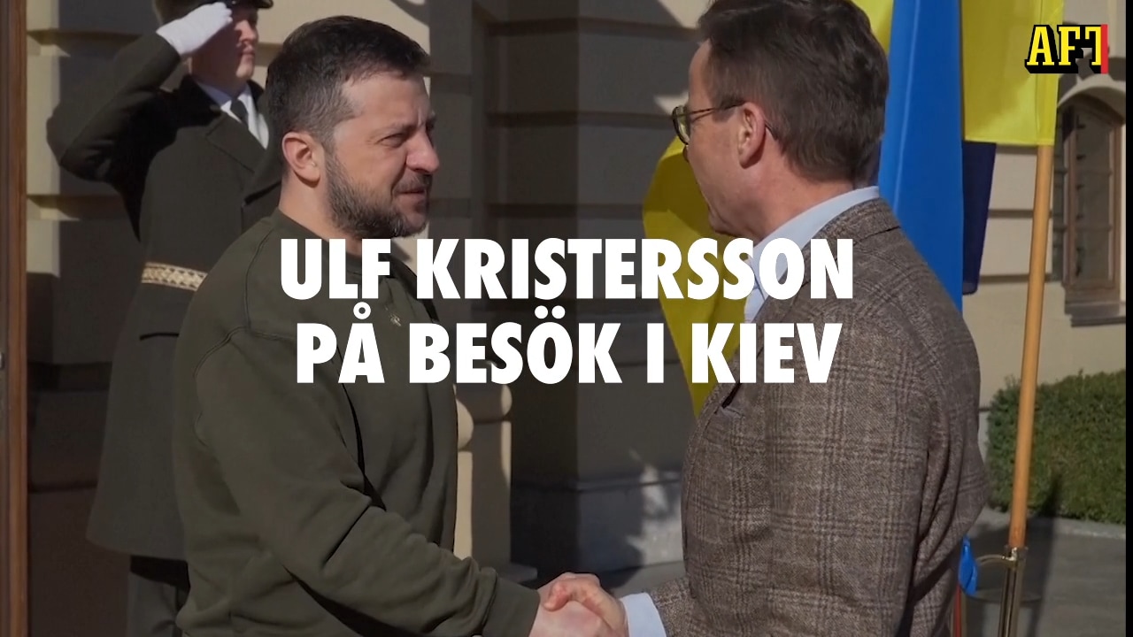 Flyglarm under Kristerssons Ukrainabesök: ”Gjorde som presidenten”
