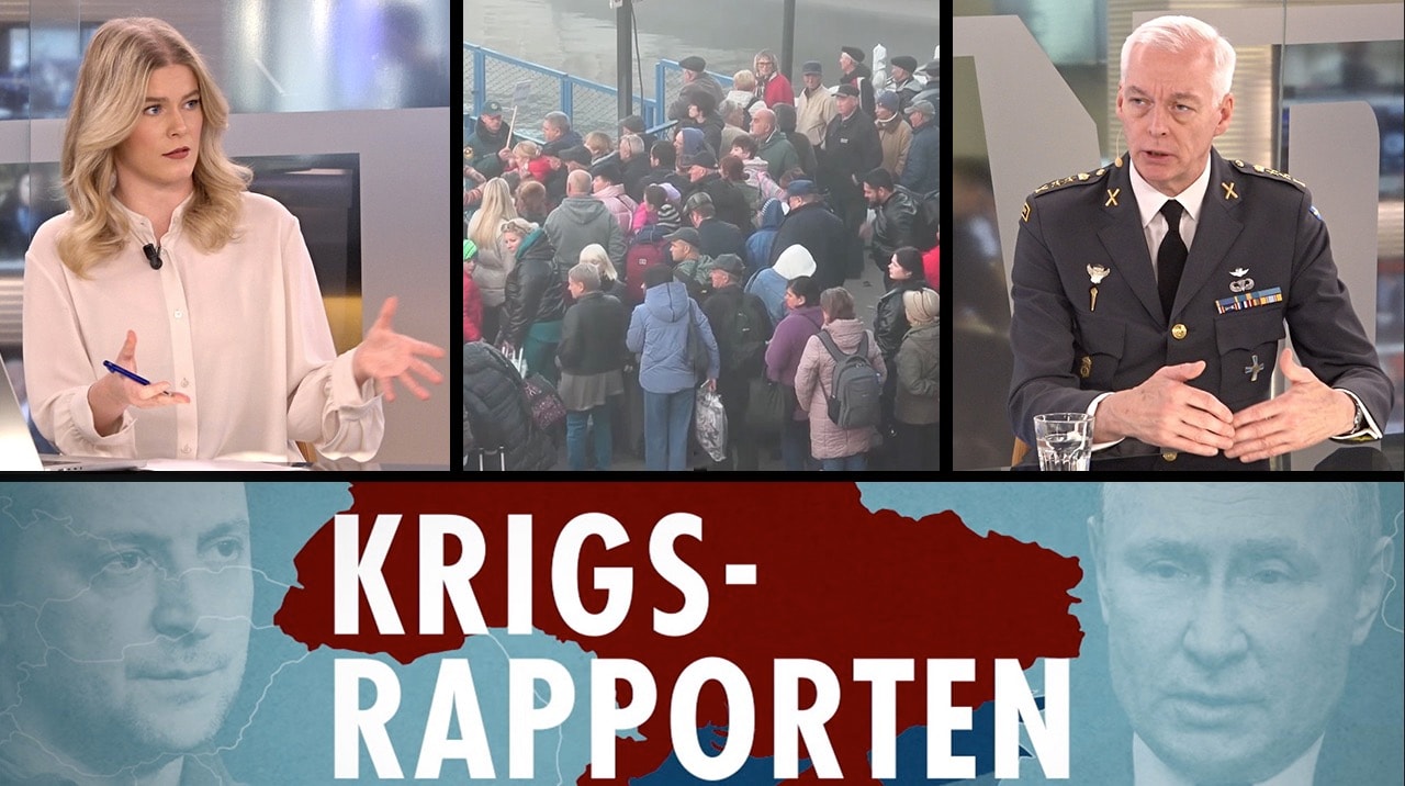 Krigsrapporten: Cherson evakueras – ”Ukraina trycker på från tre håll”