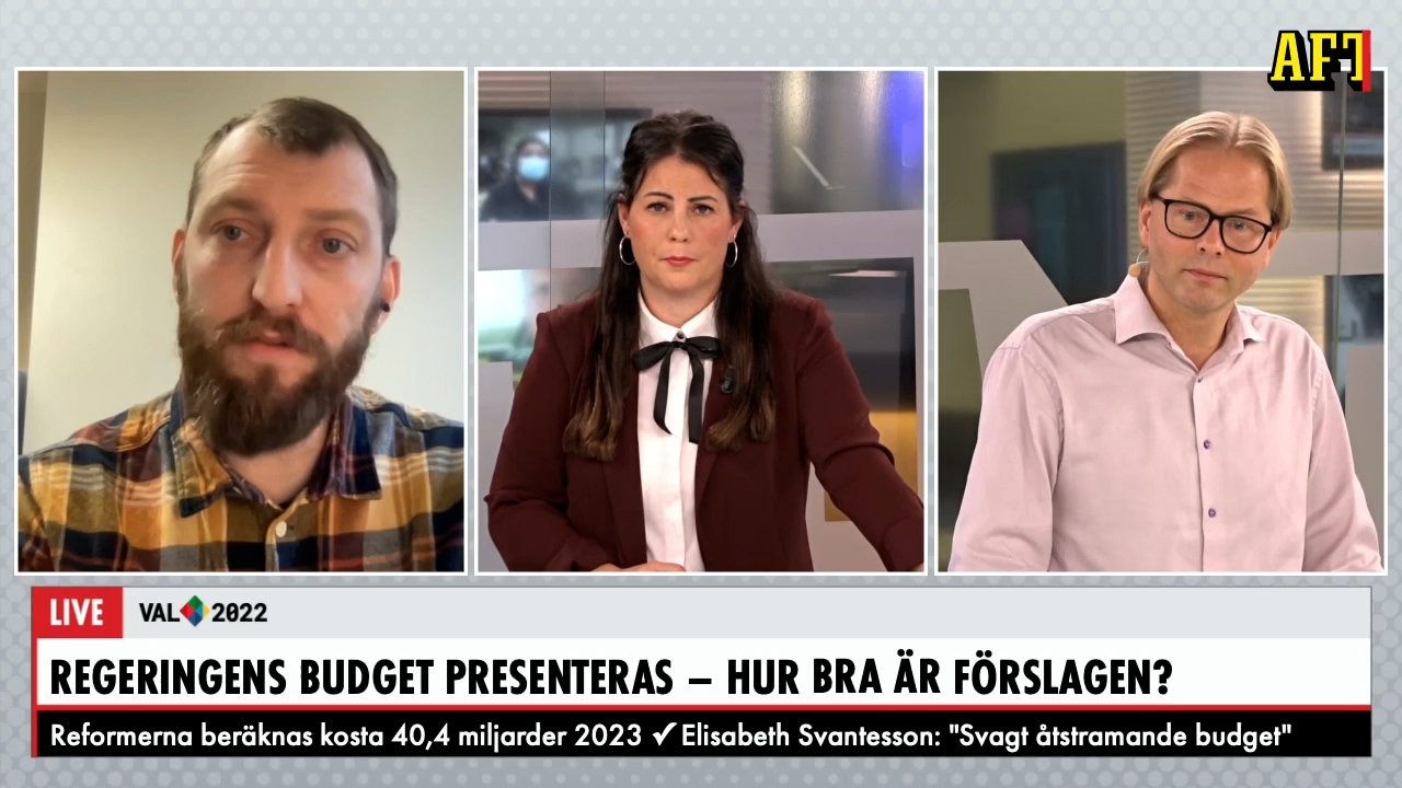 Debatt om budgeten: Anders Lindberg och Ivar Arpi