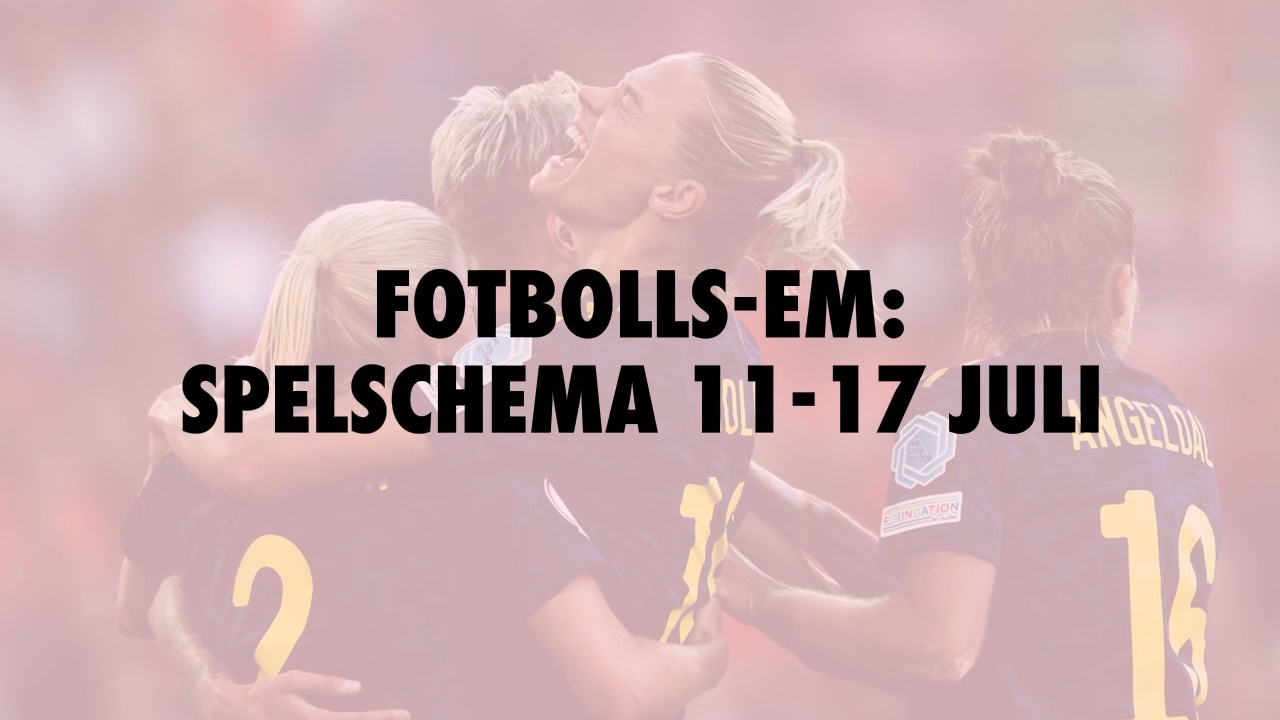 Fotbolls-EM: Här är veckans matcher