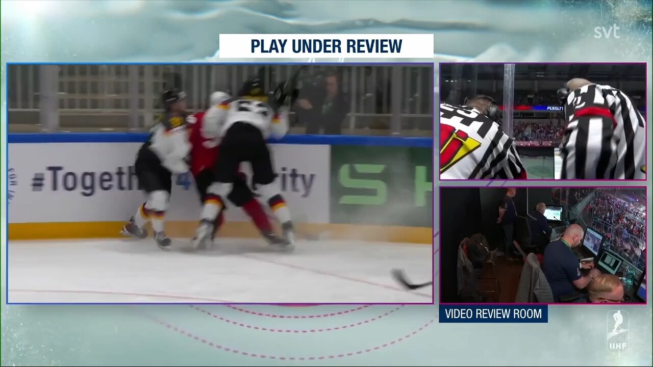 Moritz Seider får matchstraff efter tacklingen