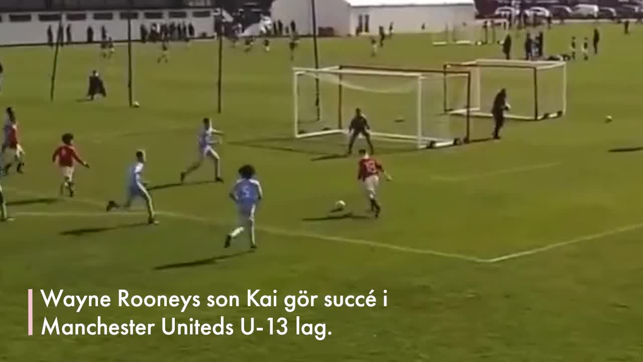 Här gör Rooneys son succé i United