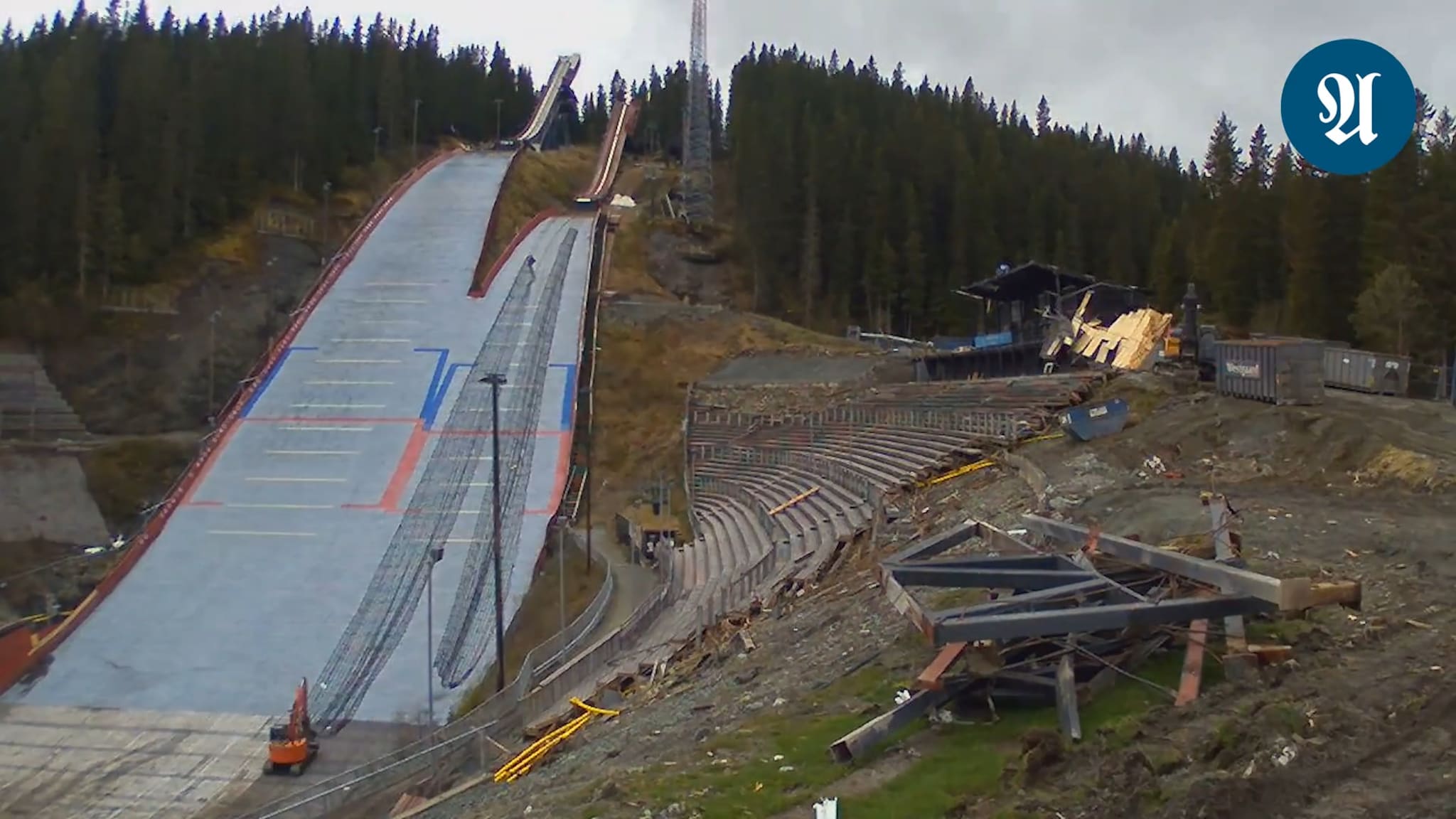 Her rives VM-anlegget fra 1997