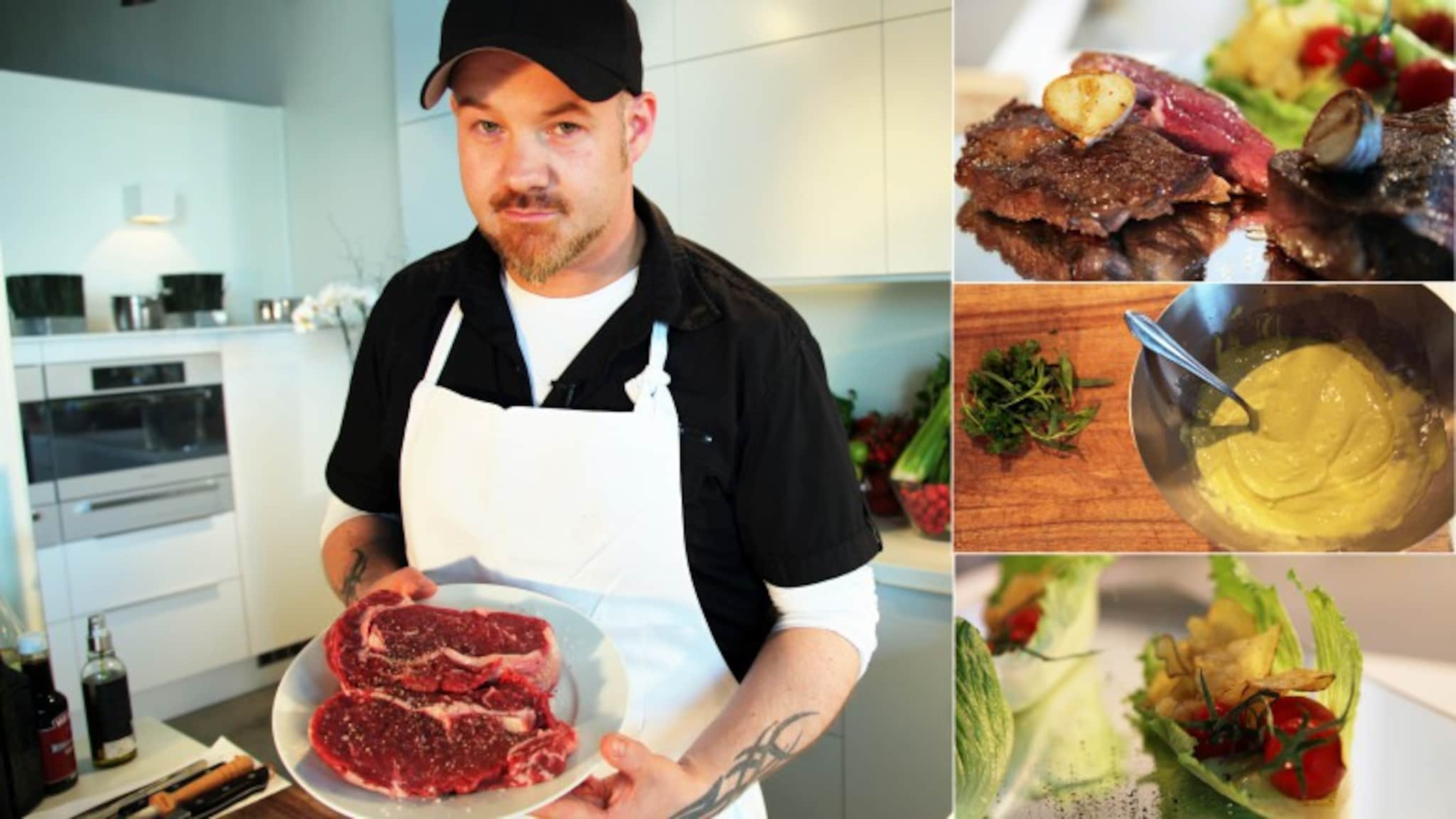 «Rocka middag» Lag en real biff