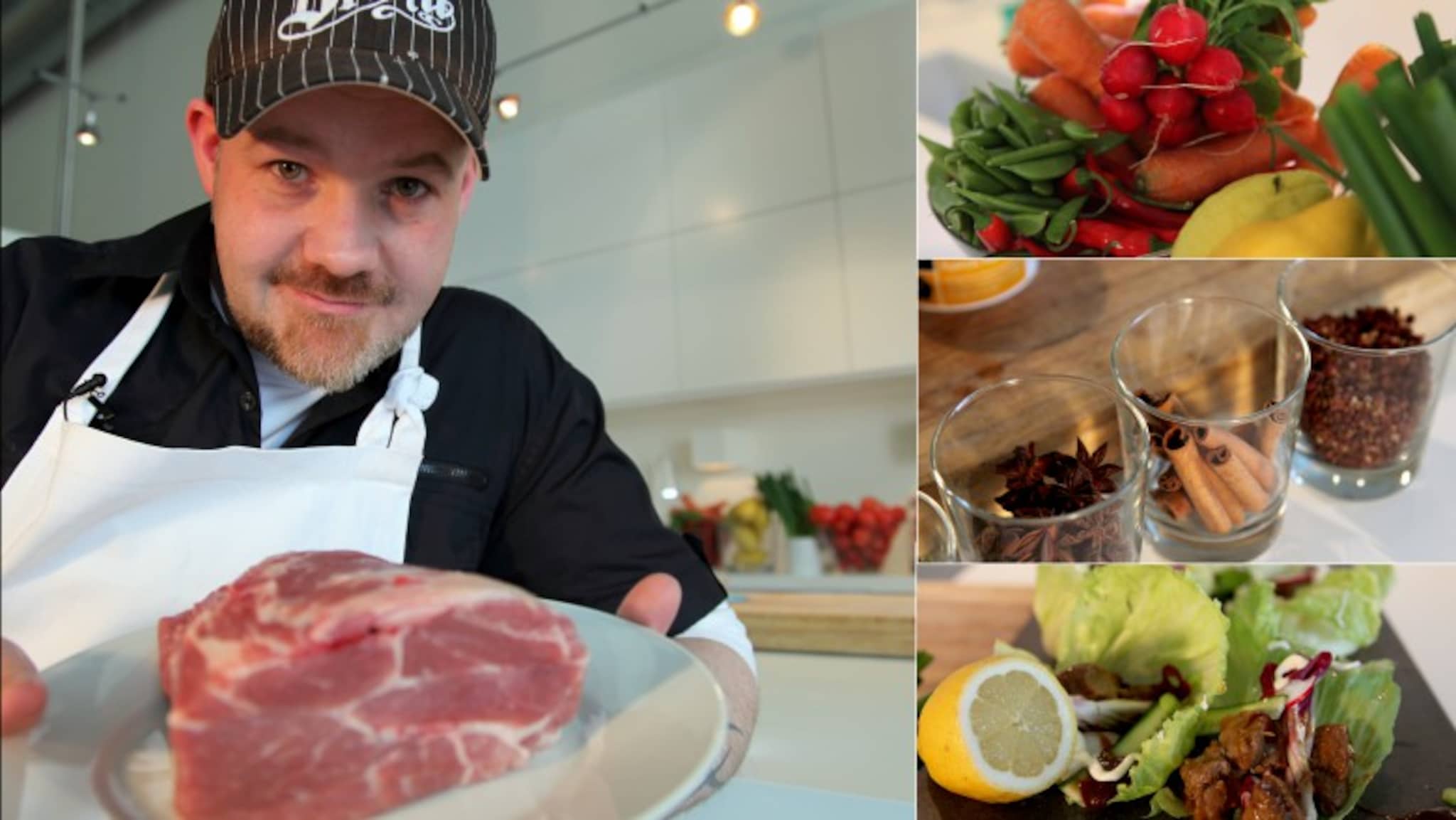 «Rocka middag» Svinegod taco