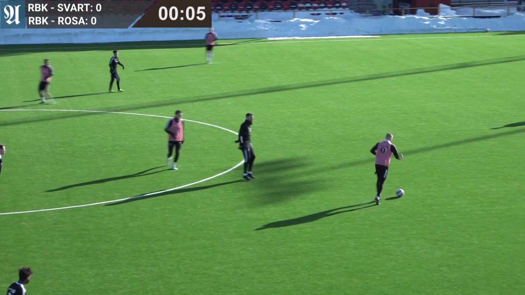 Opptak: RBK spiller internkamp