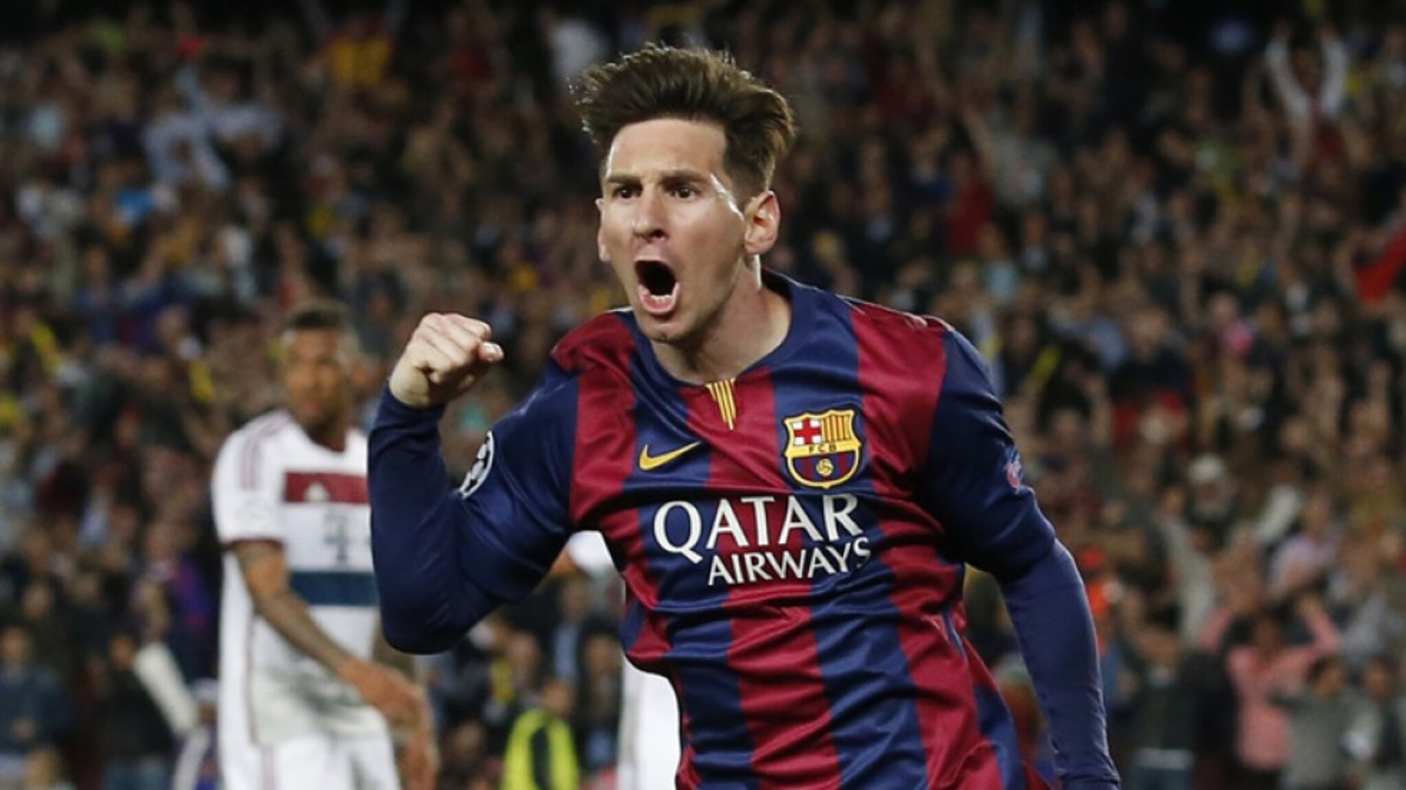 Se målene til Lionel Messi i Champions League-semifinalen