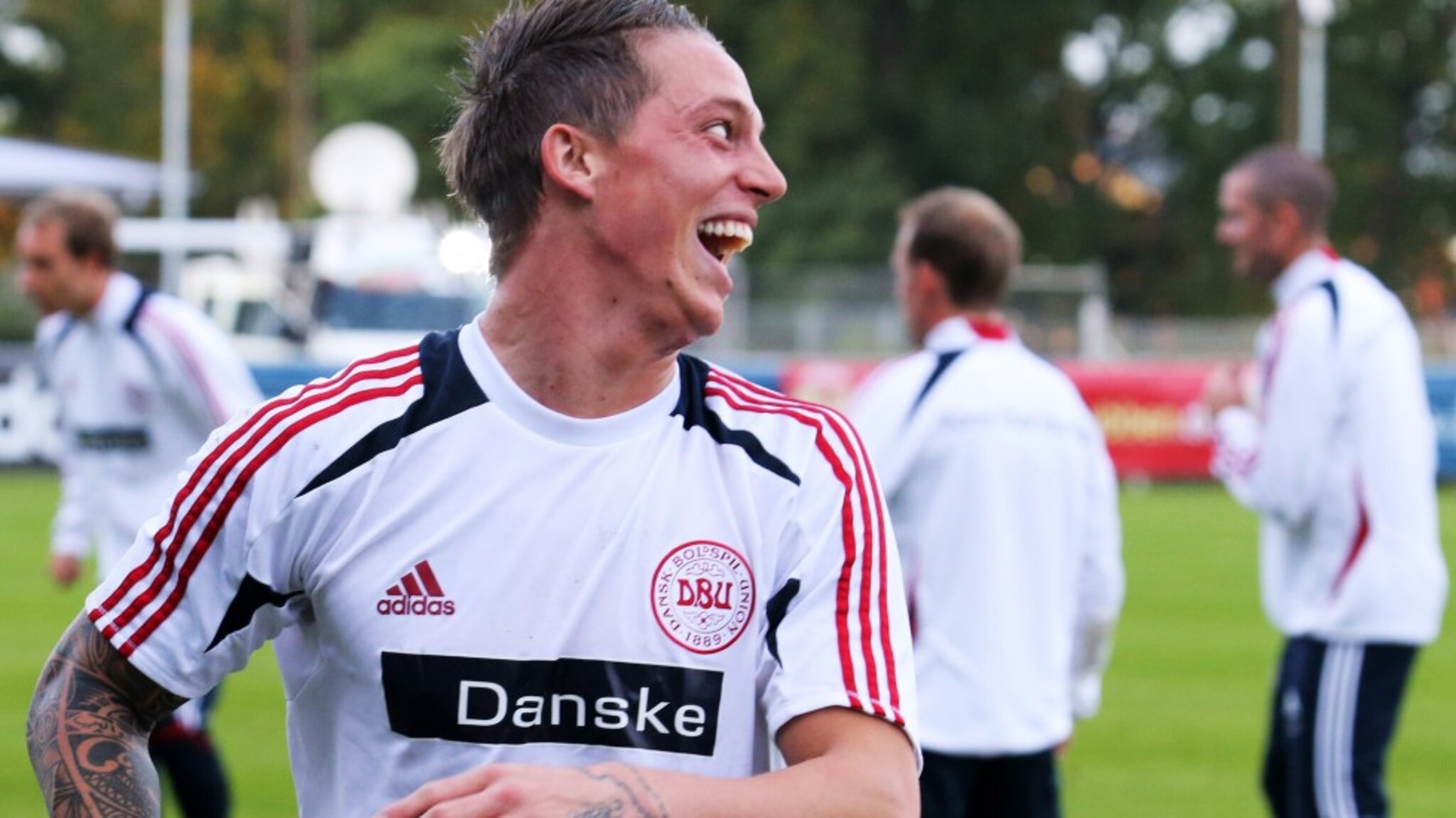 Nicki Bille på landslagstrening