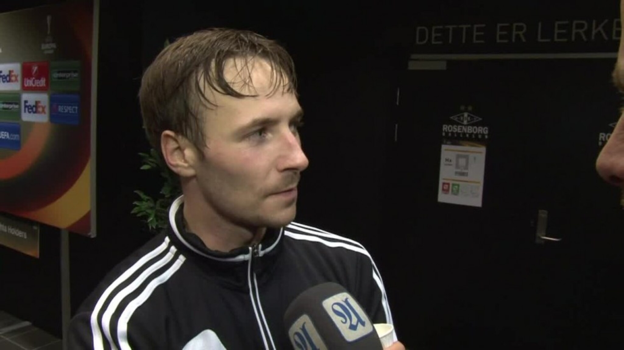 Etter kampen: Mike Jensen