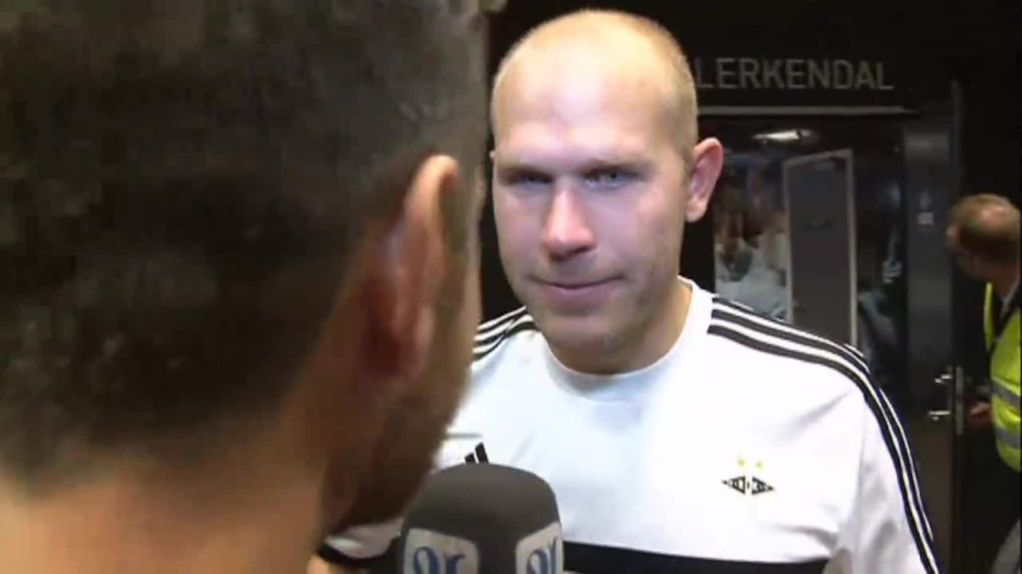 Etter kampen: Mikael Dorsin