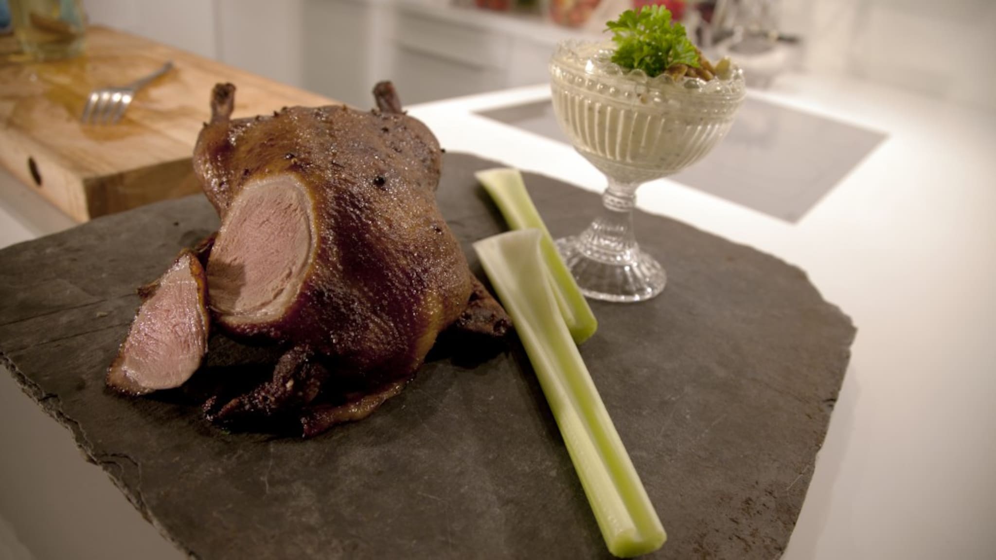 «Rocka julemiddag» And som nyttårsmiddag