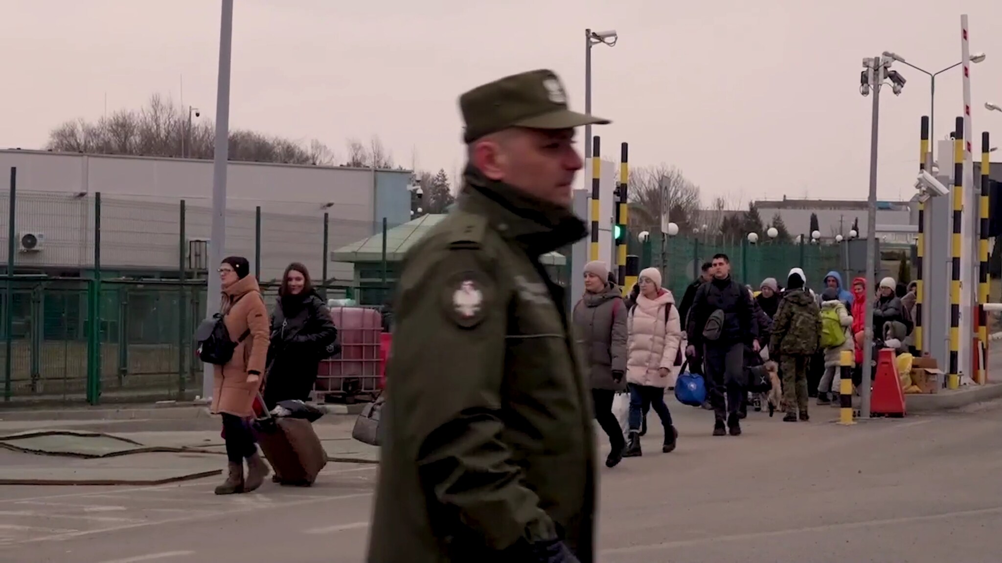 Hjerteskjærende scener på grensen til Ukraina