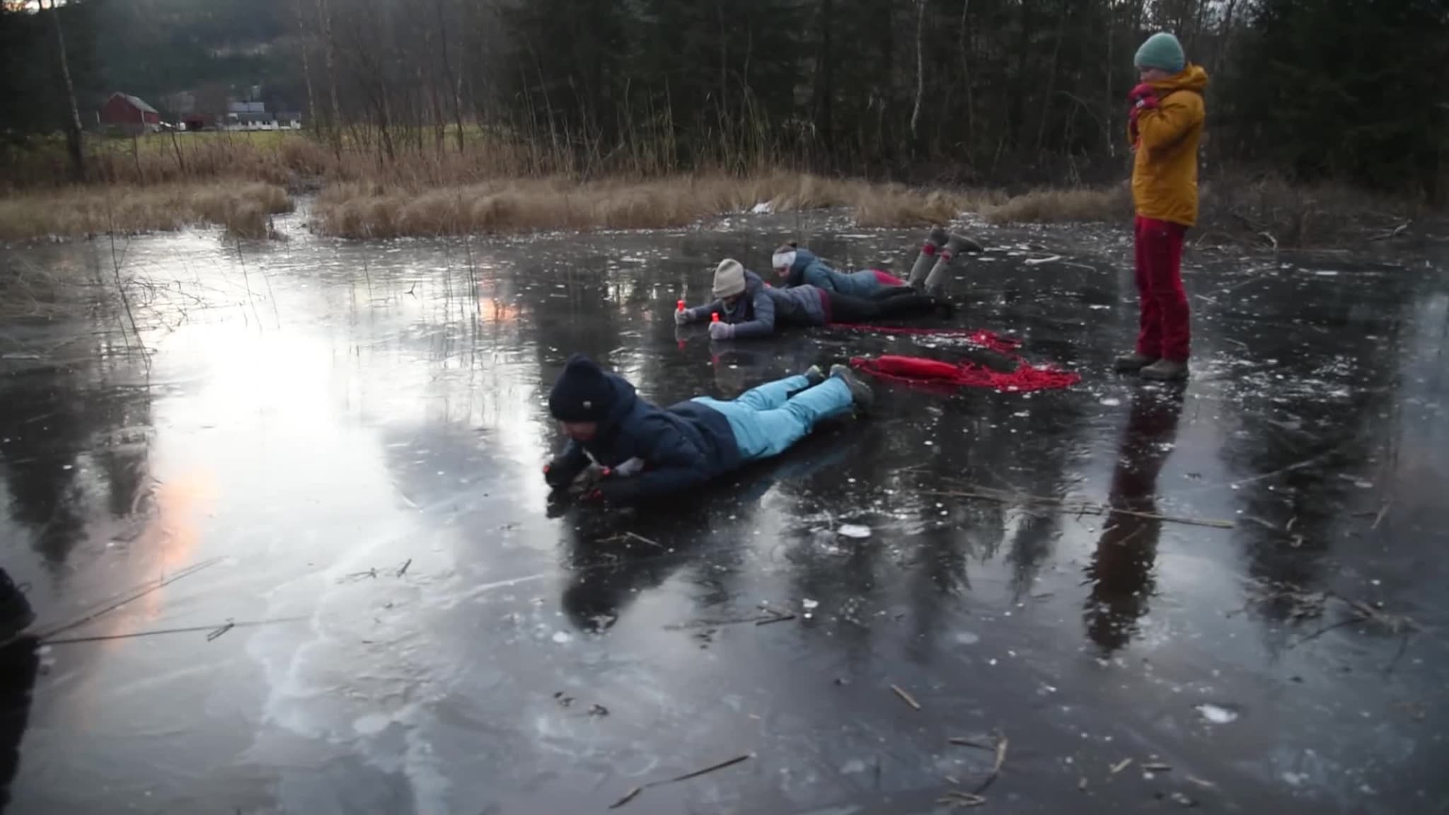 Trening på islagt vann