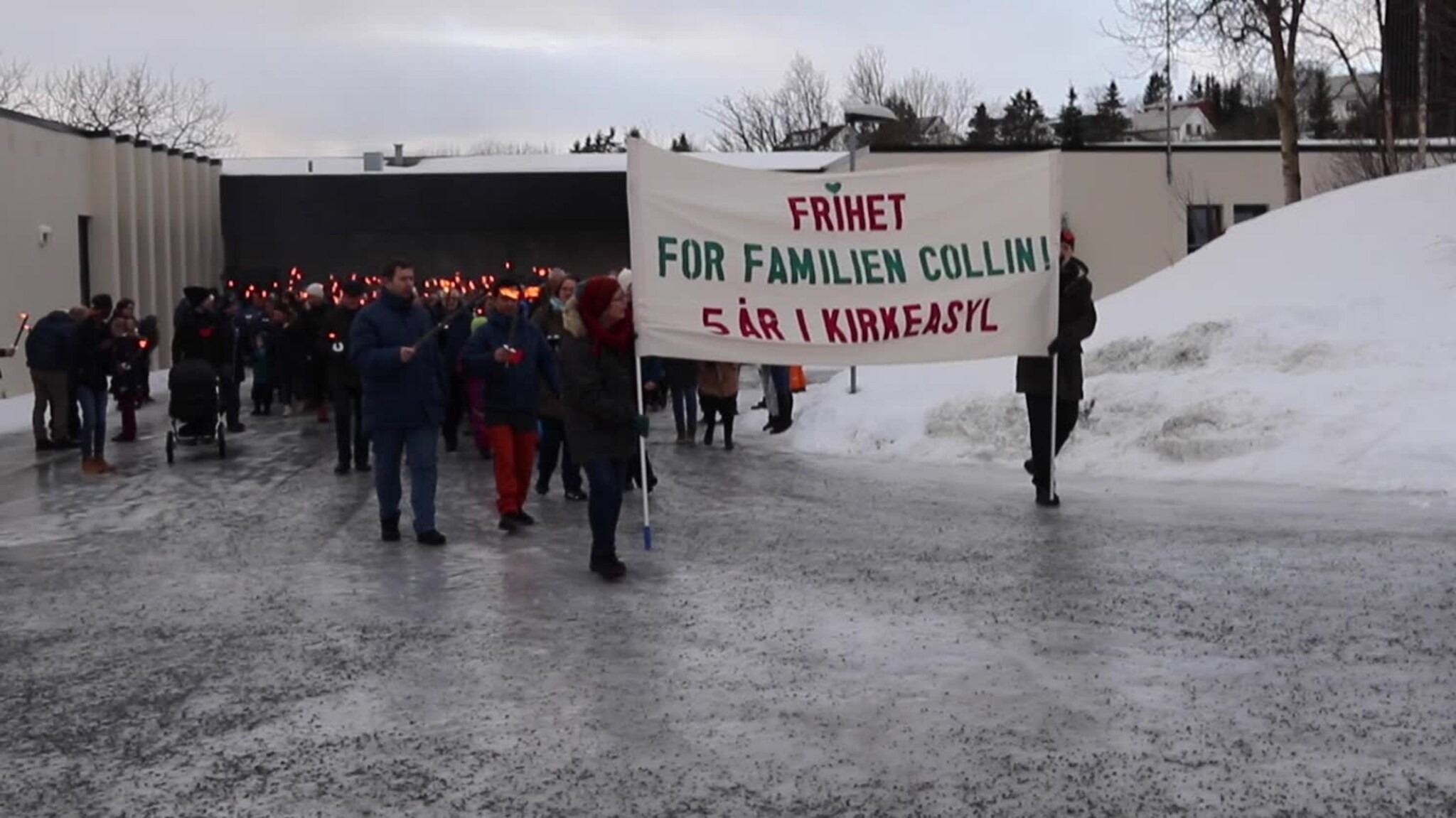 Stor oppslutning for familien Collin