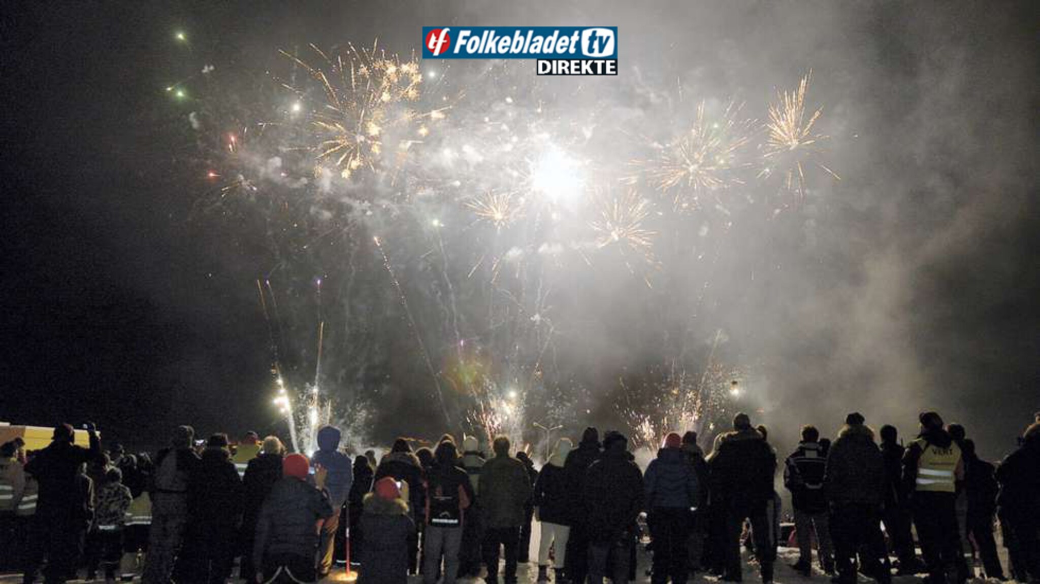 Opptak: Fyrverkeri etter åpninga av barnemuséet
