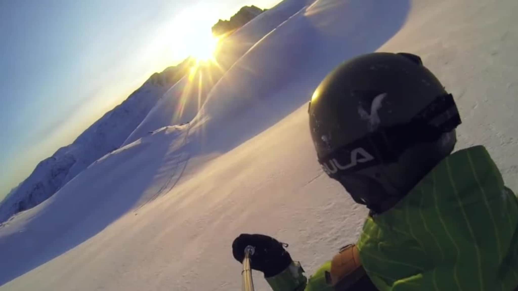Unik video: Markus «snowboarder» ned Keipen
